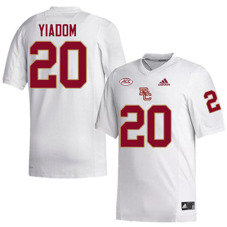 Isaac Yiadom Jersey,#20 Isaac Yiadom Boston College Eagles Football Jersey,Uniforms-White